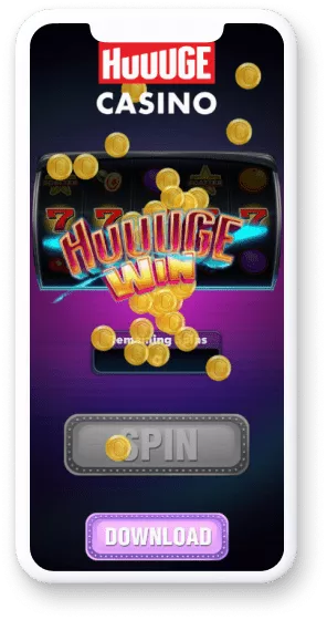 Huuuge Casino game with coin jackpot